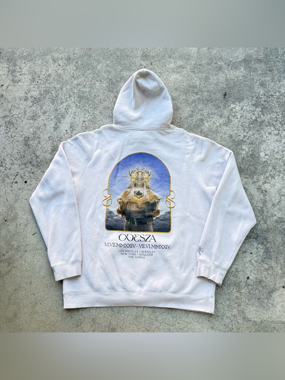 OSESZA 2024 ‘The Last Goodbhe’ Tour Hoodie Cream Size 2XL